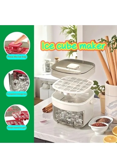 Fastbuy Challenger Taşınabilir Buz Makinesi, Alev Kırmızısı, Büyük Kapasiteli, Çift Katmanlı, Elektriksiz, Tasarım, Kullanış Kırmızı