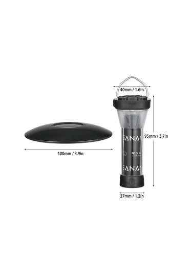 Teltree Kamp Işığı Seti: Şarj Edilebilir Led Fener, Taşınabilir Tripod Ve Aksesuarlar Dahil Siyah