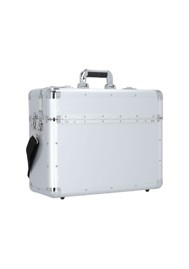 Alumaxx 47 Cm Alüminyum Evrak Çantası, Askılı Ve Organizerli Gri