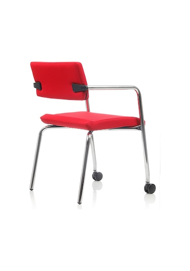 Burosit Bürosit Rabbit Krom Sandalye 2 Tekerlekli