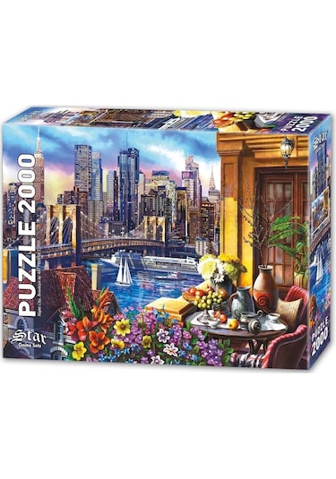 Star Puzzle Uyumayan Şehir Brooklyn 2000 Parçalık Puzzle