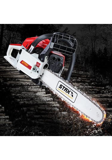 Staxx Benzinli Testere 4.3hp 52cc Ağaç Kesme Motoru Zincir-yağ