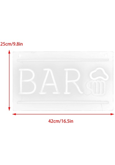 Homyl Ev Bar Için Neon Tabelalar Led Usb Dekoratif Işık Dekoru Beyaz Çok Renkli