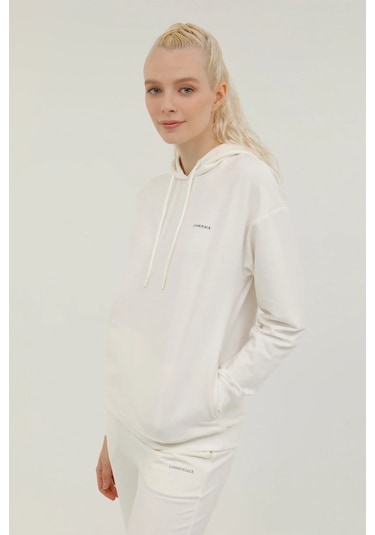 Lumberjack Wb Hoodie 3pr Ekru Kadın Sweatshirt 17sn80 001