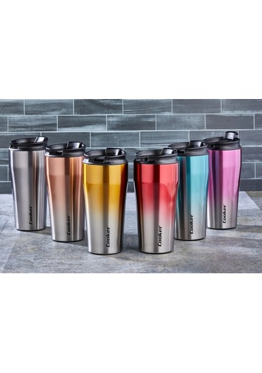 Ckr-2049 400ml.çelik Mug Termos Bardak Çift Renk 5365 Çok Renkli