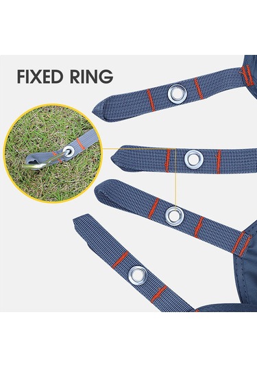 Lemestar Dış Mekan Kampı İçin Su Geçirmez, Nem Engelleyici Ve Dayanıklı 210d Oxford Dokulu Dörtgen S Boy 1-2 Kişilik Hafif Çadır Altı Bez - Topaklanabilir Taşıma Çantası İle Çok Renkli