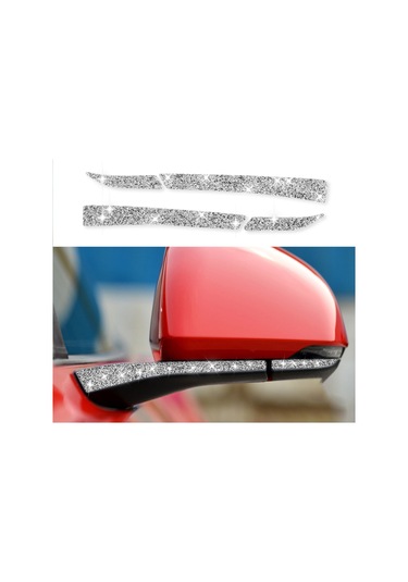 Ford Mustang 2015-2020 İçin 4 Adet Araba Dikiz Aynası Elmas Dekorasyon Etiket, Sol Ve Sağ Sürücü 1 Adet