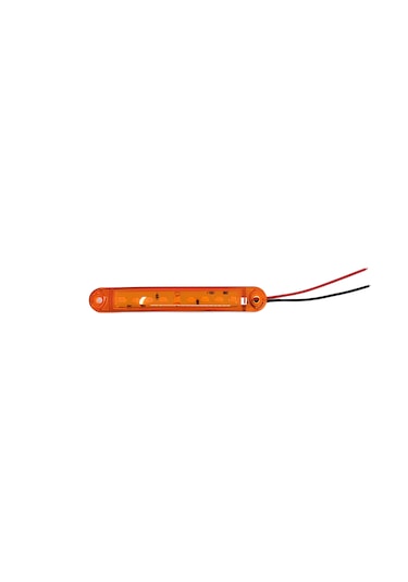 10 Adet Sarı Parmak Lamba 9 Led 12v 24v