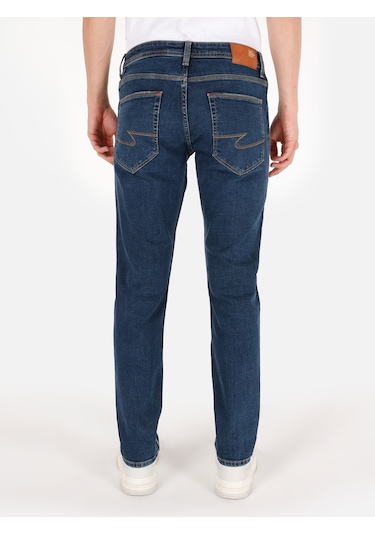 Colins 044 Karl Normal Kesim Düşük Bel Düz Paça Mavi Erkek Pantolon Cl1071285 Denim