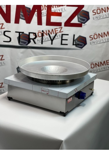 Paslanmaz Tantuni Ocağı 50 50 Cm Tepsi Dahil - Doğal Gazlı