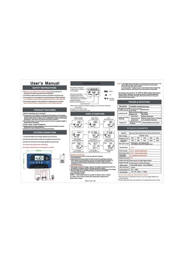 Fosenze 12v/24v Otomatik Uyumlu 60a Mppt Güneş Kontrolörü - Yüksek Verimli Akıllı Batarya Şarj Cihazı
