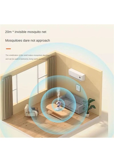 Tenfowee Sessiz Çalışan 3 Ü 1 Arada Nemlendirici, Sivrisinek Kovucu Ve Gece Lambası, Usb Güçlü, 60 M² Ye Kadar Etkili