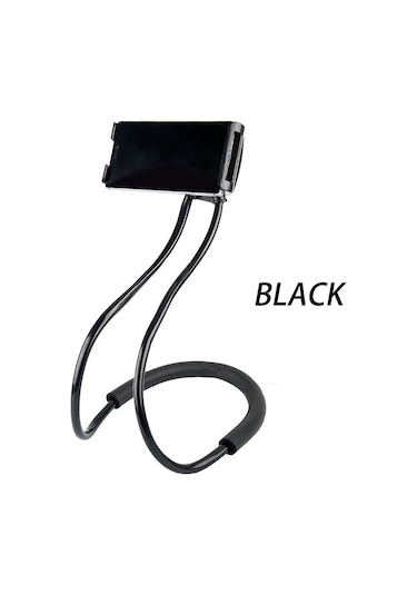 Mufunye Esnek Bükülebilir Boy Uzunlaştırılmış Boyun Bağlı Telefon Tutucu, 360 Döner, El Serbestliği Sağlar, Siyah, Ev Ve Masa Üçün Evrensel Kullanım
