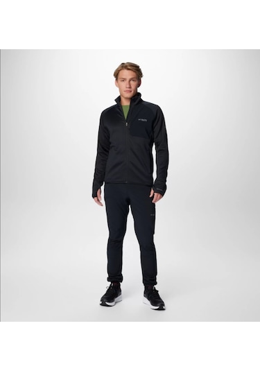 Columbia Triple Canyon Grid Fleece Fz Iı Siyah Erkek Outdoor Polar Ao4789 Siyah