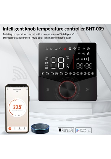 Padalink Ga Sıcaklık Kontrol Cihazı - Akıllı Wifi Termostat, Su Isıtma İçin 5a Kapasite, Siyah, Sabit Sıcaklık Regülatörü