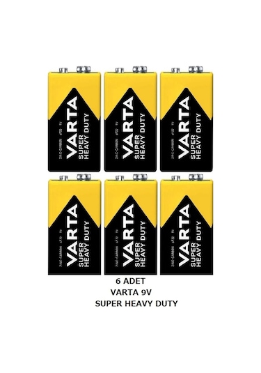 Varta S.life 9 V Çinko Pil 6632 556649 6 Adet