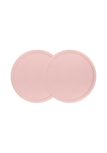 Pembe Bardak Altlığı Isıya Dayanıklı Kaymaz Yükseltilmiş Kenar Yuvarlak Dökülmeye Dayanıklı Tezgah İçecek Kahve Çay Pembe