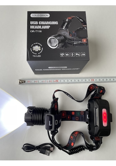 Gold Orion En Güçlü En Üst Teknoloji Kafa Feneri Siyah