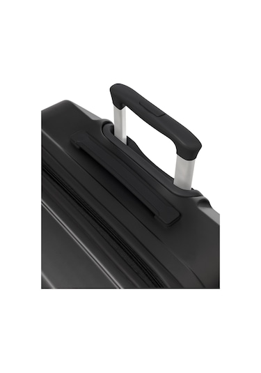 Unisex 4 Tekerli Kilitli Orta Boy Valiz Bavul Siyah