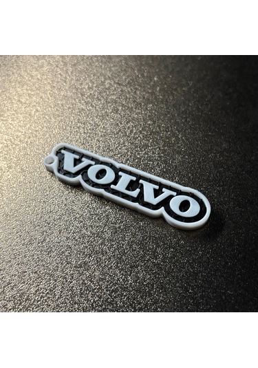 Markanıza Özel Petek Desenli Volvo Yazılı 3d Anahtarlık