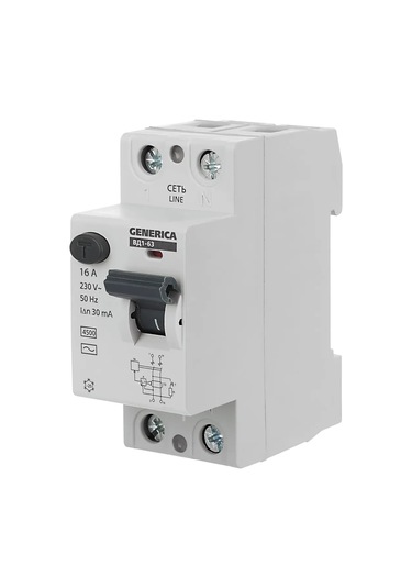 Generica Rcd Diferansiyel Şalter Vd1-63 2p 16a 30ma 201763912