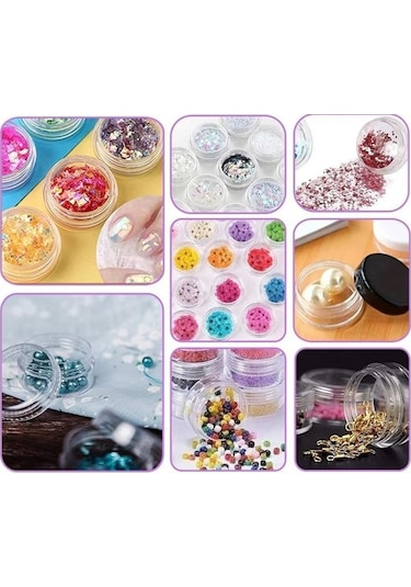 Flaky 5 ML 10 ML 20 ML Şeffaf Sert Plastik Mini Kozmetik Kutusu Losyon Krem Kavanozu