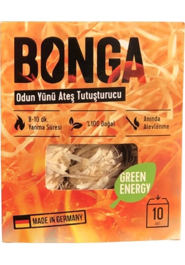 Bonga Odun Yünü Ateş Tutuşturucu 140 G