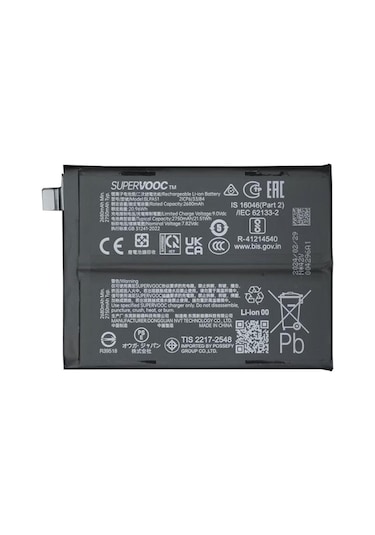 Realme Gt6/gt6t Pil Batarya Rmx3853 Blpa51 Supervooc