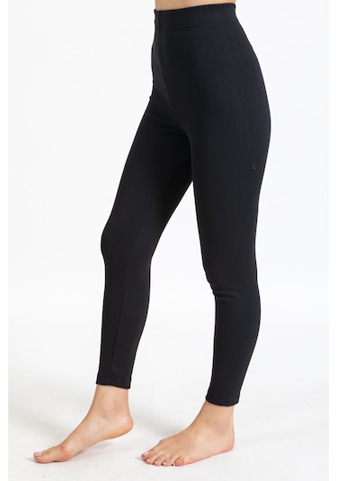 Tampap Kışlık Termal Kadın Tayt 2'li Siyah