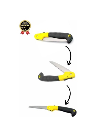 Dayanıklı Kaliteli Paslanmaz Çelik Döner Saplı Kamp Bahçe Katlanır Budama Testeresi Çakı Tipi 180 Mm