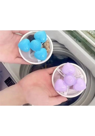 Tüy Toplayıcı Çamaşır Makinesi Kedi Köpek Tüyü Saç Toz Toplama Filesi Makina Tüy Giderici 1 Adet Diğer