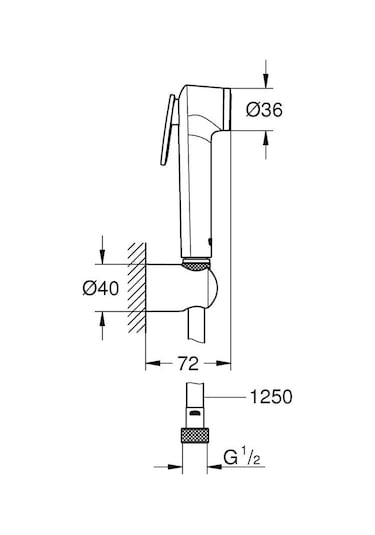 Grohe Tempesta-F Taharet Sprey Takımı - 26354000 Diğer