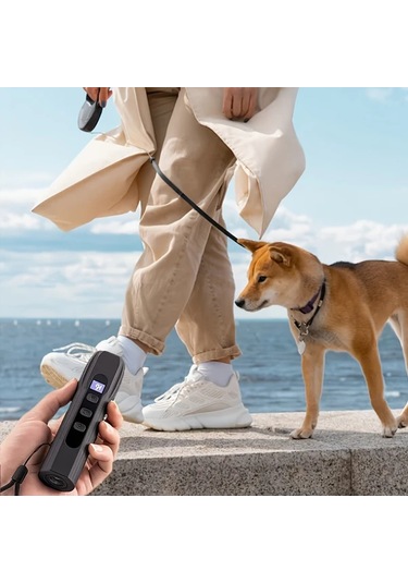 Willowhaven Portable Köpek Kovucu 3 Kanal Sesli Ultrasonik Caydırıcı El Feneri Siyah 1 Adet