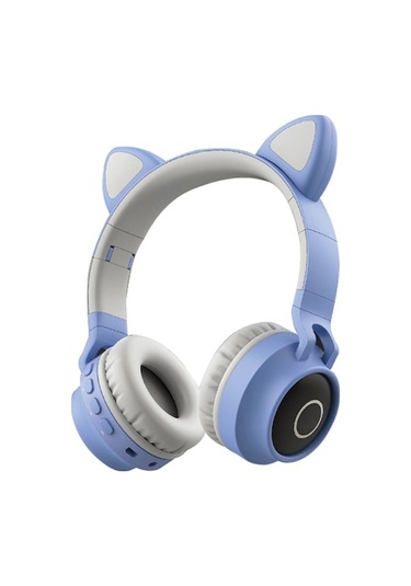 Sevimli Kedi Kulaklı Kepçe Şapkası Kulaklık - Çok Renkli