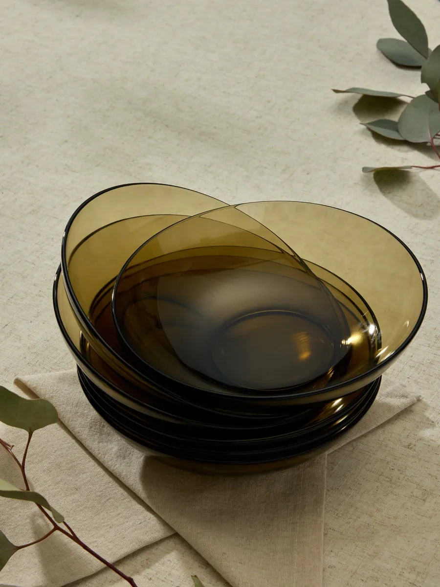 Unifico Çorba Tabakları 6 Parça Set Vetro Scuro 244974857 Gri