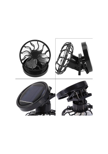 Xiyyadms Güneş Enerjili Klipli Mini Fan - Işık Kontrollü, Taşınabilir, Dış Mekanlar İçin Serinlik Sağlar Diğer