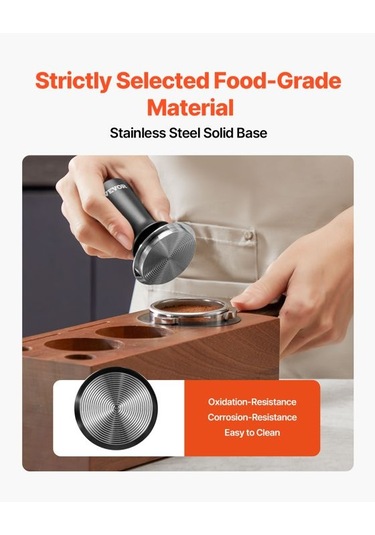 Kahve Dağıtıcısı-vevor-53 Mm-yaylı Kahve Presi-barista İçin Espr Tamper-kaymaz Alaşımlı Saplı Diğer
