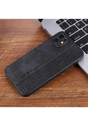 İphone 11 Azns 3d Kabartmalı Deri Dokulu Telefon Kılıfı Çok Renkli