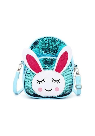 Three Beans Sevimli Tavşan Bebek Okul Öncesi Çanta Leeewh Mavi