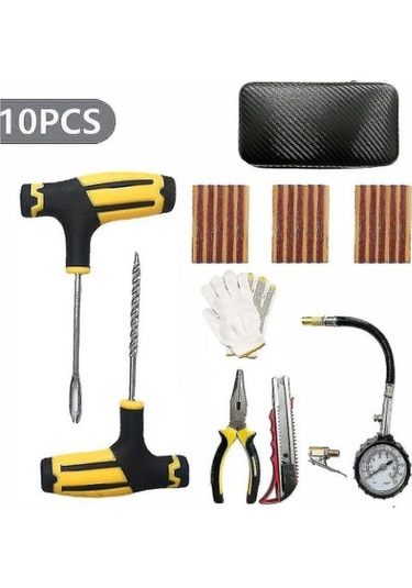 10 Adet/takım Araba Lastiği Delinme Tamir Kiti Kamyon Motosiklet İçin Oto Lastik Tamir Aksesuarları
