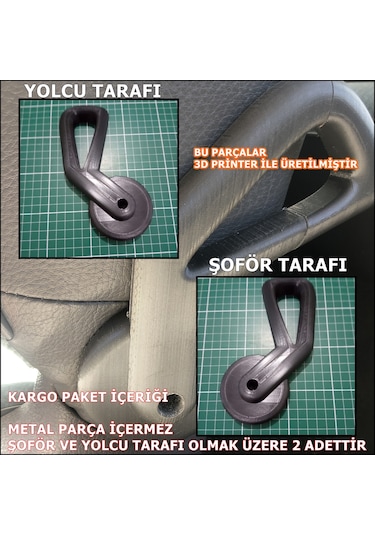 Peugeot 206 Koltuk Yatırma Kolu Sag Ve Sol 2 Adet