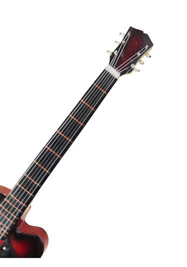 El Yapımı 1/4 Ölçek Minyatür Elektro Gitar Gibson Es-275 Redburst
