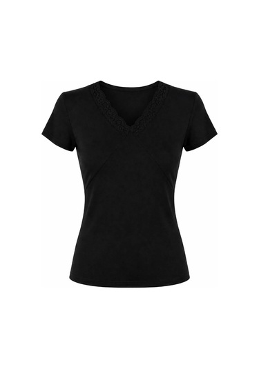 Trender Basic Siyah Kadın Bluz 10717