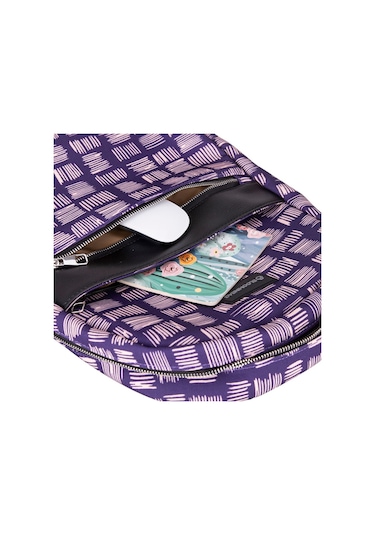 Bloominbag Harmony Hatchards 13-14 İnç Laptop / Macbook Sırt Çantası Mor - Beyaz