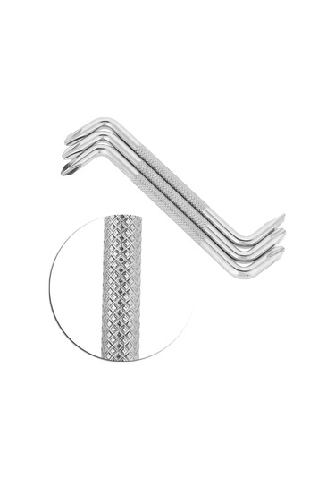 Konesam 3'lü Z Tipi Tornavida Seti - Engellere Dayanır, Tok Tutuş, Isıl İşlemli Çelik, Krom Kaplama, Farklı Boyutlar