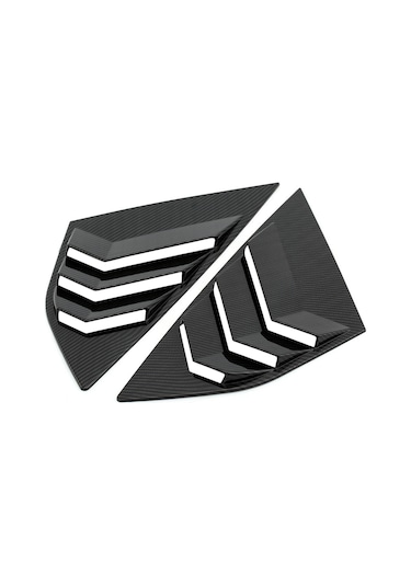 Symbee Ford Focus St Rs Mk3 İçin Abs Plastik Arka Cam Perdesi, Karbon Fiber Stili