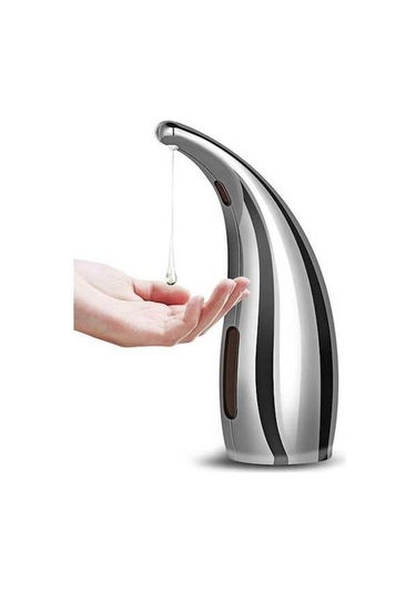 Dancemonkey 300ml Kızılötesi Otomatik Dokunmasız Sabun Dispanseri - Banyo & Mutfak İçin El Sabunu Losyon, Gümüş Renk Gümüş