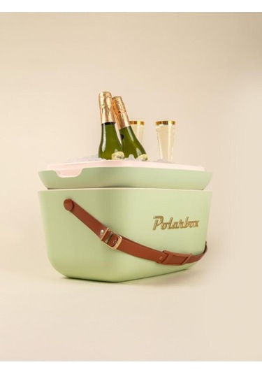 Polarbox Gold Edıtıon Soğuk Tutucu Buzluk Ve Sıcak Tutucu Olive Green - Gold Thermo Çanta 20 Lt Yeşil