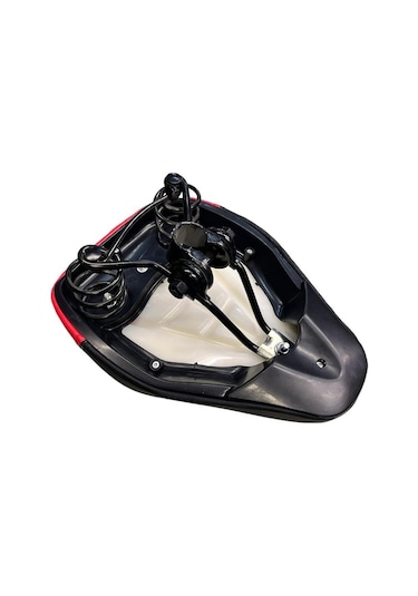 Bisiklet E-bike Geniş Sele Yaylı Yumuşak Çok Rahat 27-20 Cm Siyah - Kırmızı - Beyaz