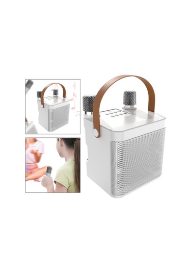 Suntek Taşınabilir Hoparlör Çok İşlevli Kolay Beyaz